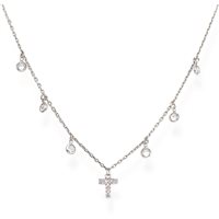 Collana Amen Donna Letterami in Argento Zirconia CLBBZT - CLBBZT